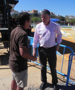 Carmelo Romero, alcalde de la localidad, fue el encargado de dar la bienvenida a los participantes.