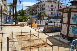 La avenida de Andalucía de Punta Umbría. 