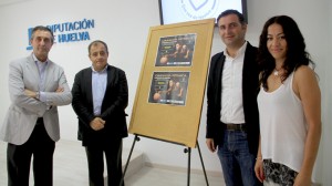 Un momento de la presentación del Campeonato de Andalucía de gimnasia rítmica que se celebra en Moguer.