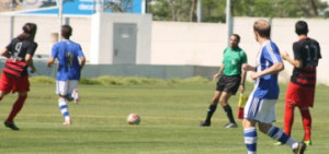 Un momento del partido entre el Recre B y el Gerena. / Foto: www.recre.org.