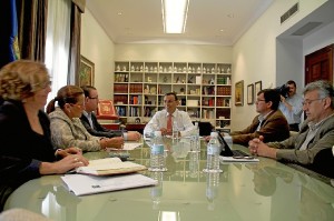 El presidente de Diputación se ha reunido con los responsables de los GDR. 