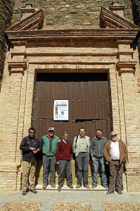 Los voluntarios culturales que han participado en el proceso de restauración. 