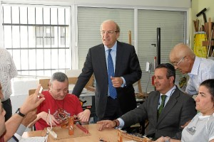 Ignacio Tremiño y Pedro Rodríguez en una reunión esta mañana.