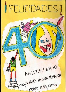 Cartel del aniversario. 