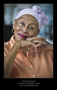 Omara Portuondo, Cantante cubana. Hotel Nacional, La Habana, Cuba. / Foto: Héctor Garrido. 