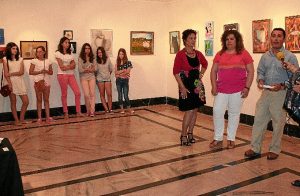 Exposición de los alumnos del aula de pintura de Cartaya.