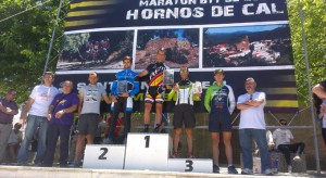 Podio masculino de la prueba celebrada en Santa Ana la Real.