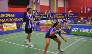 Pablo Abián y Haideé Ojeda ganaron el punto para el IES La Orden en el dobles mixto.