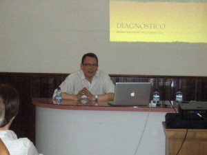 Juan José Mancheño, en la charla. 