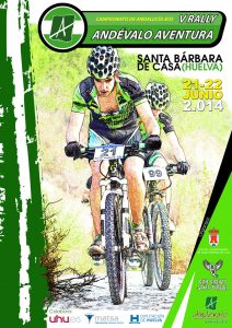 Cartel anunciador del evento ciclista en Santa Bárbara de Casa.