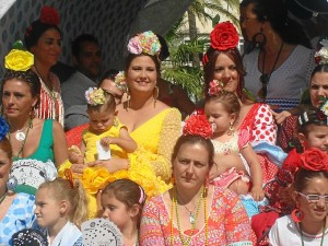 Uno de los carros que caminan con Huelva. 