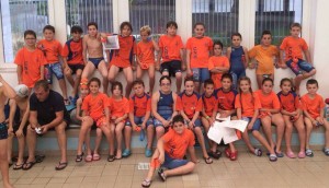 Los representantes del Club Natación Huelva que dominaron el torneo celebrado en Loulé.