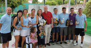 Los primeros clasificados en el Torneo Adarsa Sur de Pádel.