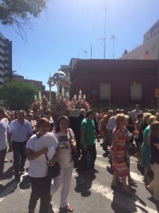 La Banda de Música Virgen de las Mercedes de Bollullos ha acompañado a La Cinta. 