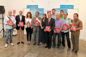 Foto de familia de la presentación del Anuario. / Foto: Moisés Núñez. 