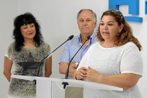 Guadalupe Camacho, en su intervención. Foto: Moisés Núñez. 