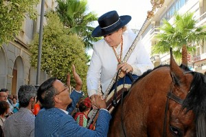 Ignacio Caraballo deseaba un buen camino a Belén Requena. 