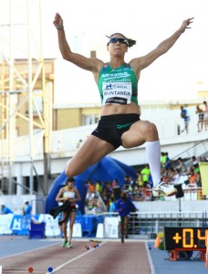 Concha Montaner fue tercera en la longitud femenina. / Foto: Josele Ruiz.