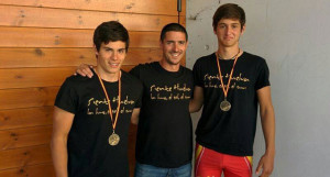 Los campeones en la prueba celebrada en Asturias.