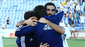 El gol de Menosse ha dado mucha vida al Recre. / Foto: Josele Ruiz.