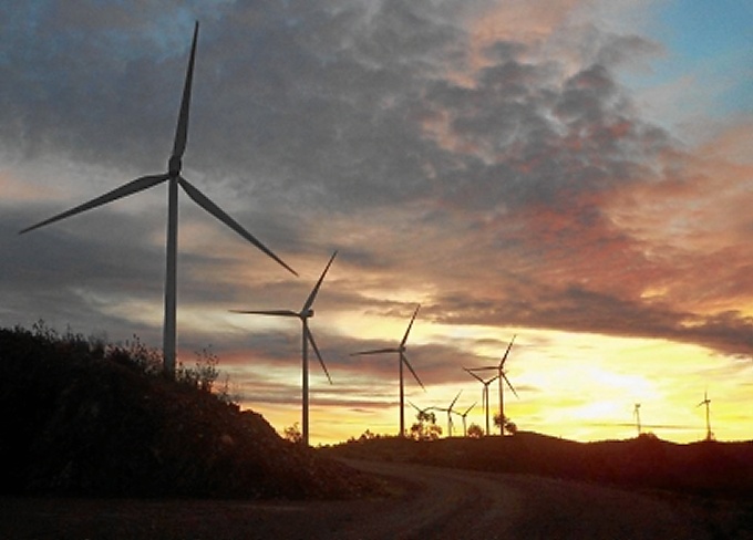 El parque eólico del Andévalo produce energía que abastece a más de 164.000 hogares./Foto: www.energias-renovables.com