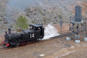 Locomotora 14 del tipo C, construida en 1875. 