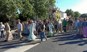 Salida de la Hermandad del Rocío de Valverde. 