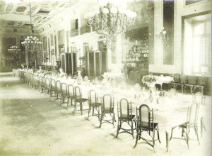 Comedor del Hotel Colón./Foto: www.huelvaenimagenes.wordpress.es 