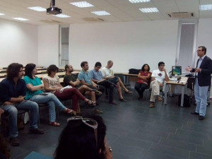 Ignacio Aguded en los cursos de la UNIA. 