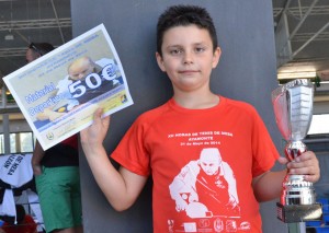 Ludovico Crespo, campeon prebenjamín del torneo. / Foto: J. L. Rúa.