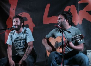 Juanito Makandé(izquierda) con Fran Cortés(derecha).