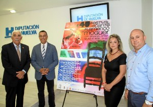 Presentación del cartel del festival en la Diputación de Huelva.