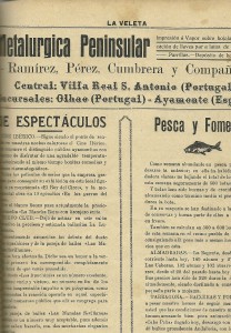 Sección de 'Pesca y Fomento'. / Foto: ARchivo Municipal de Ayamonte.