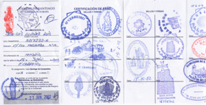 La asociación ofrece el Pasaporte del Peregrino. 