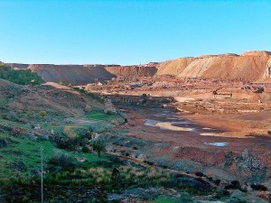 Imagen del paisaje de la Faja Pirítica onubense. 