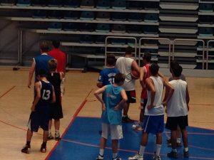 Imágenes del Aula de Tecnificación del Club Deportivo Baloncesto, Enrique Benítez.