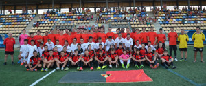 Plantel del Ayamonte en su vuelta a la competición. / Foto; J. L. Rúa.