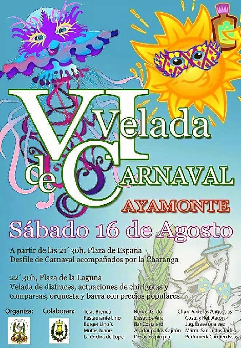 bordado extremidades controlador VI Velada de Carnaval en Ayamonte - Huelva Buenas Noticias