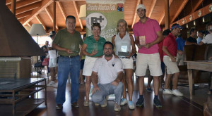 Los ganadores de la prueba del Circuito Atlántico de Golf jugada en La Monacilla.