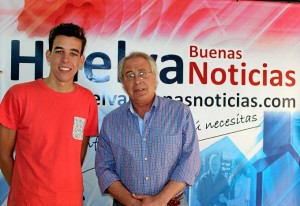 En la redacción, con Miguel Ángel Velasco. 