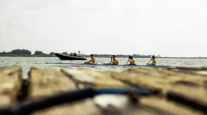 Buen nivel en la prueba de piragüismo celebrada en el Guadiana. / Foto: César Ignacio.