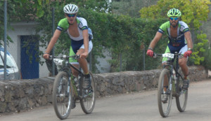 Eustaquio López y Jaime Rodríguez llegaron juntos a la meta.