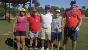 Los representantes del Coda que estarán en Sevilla en el Campeonato de España de Golf.