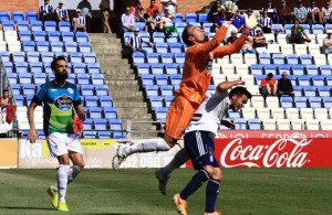 Pese a no pasar del empate sin goles ante el Lugo, el Recre sigue en puestos de privilegio. / Foto: Josele Ruiz.