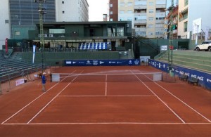 Pista central del Real Club Recreativo de Tenis de Huelva, donde se disputa la Copa del Rey.