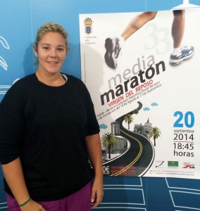 La concejal de Deportes, Mari Carmen López, en la presentación de la prueba.