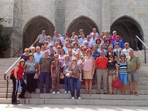 Los mayores de San Juan en un momento del viaje.