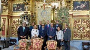 La Hermandad del Rocío en el acto celebrado en Madrid. 