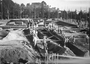 Construcción del centro.