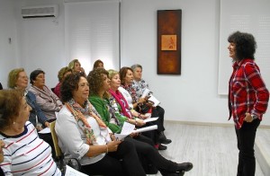 Presentación del taller para mayores en Diputación.